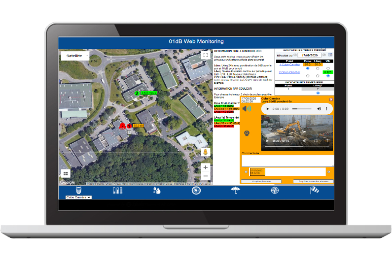 01dB WebMonitoring User Interface