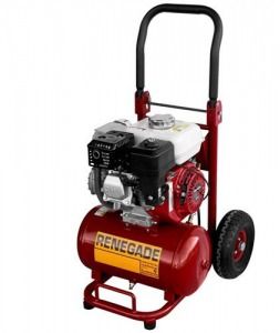 Portable petrol shop compressor