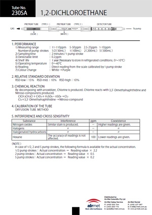 230SA Spec Sheet