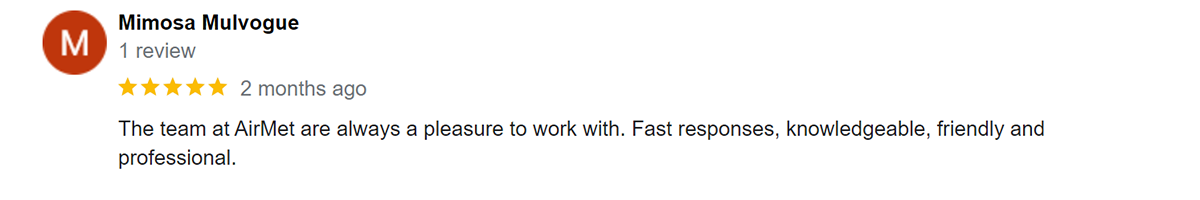 Google Review - Mimosa Mulvogue